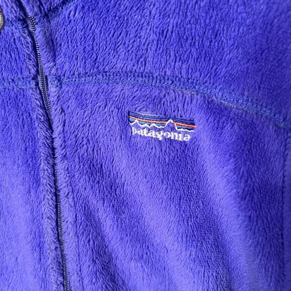 Patagonia Purple Blue and Gray Fleece Jacket Women's Sz M - Picture 4 of 14